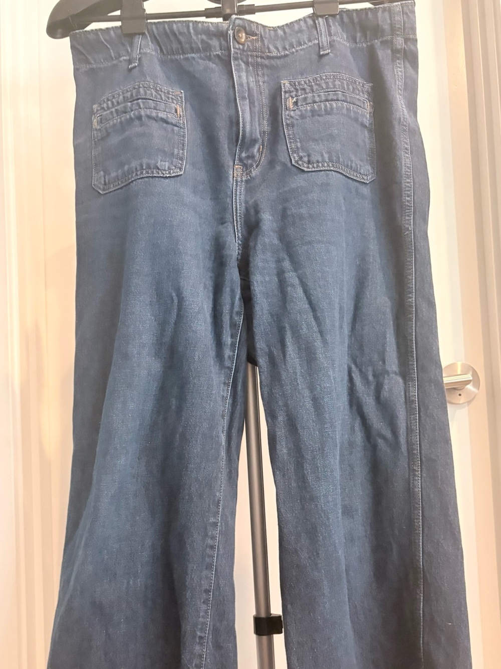 Old Navy Blue Wide-Leg Denim Jeans